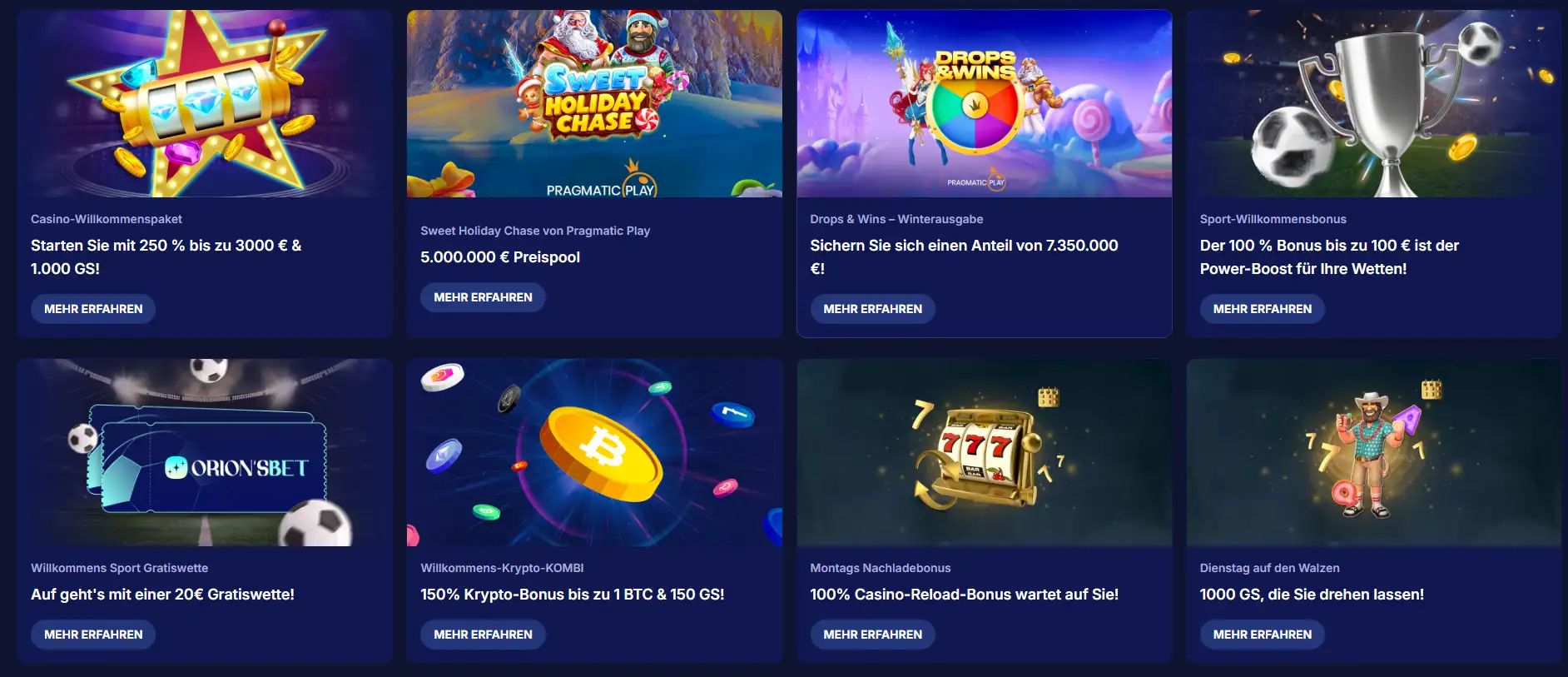 orionsbet casino bönusse 