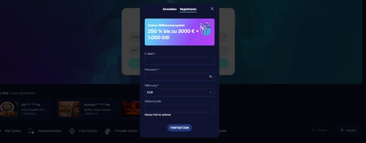 orionsbet casino registrieren