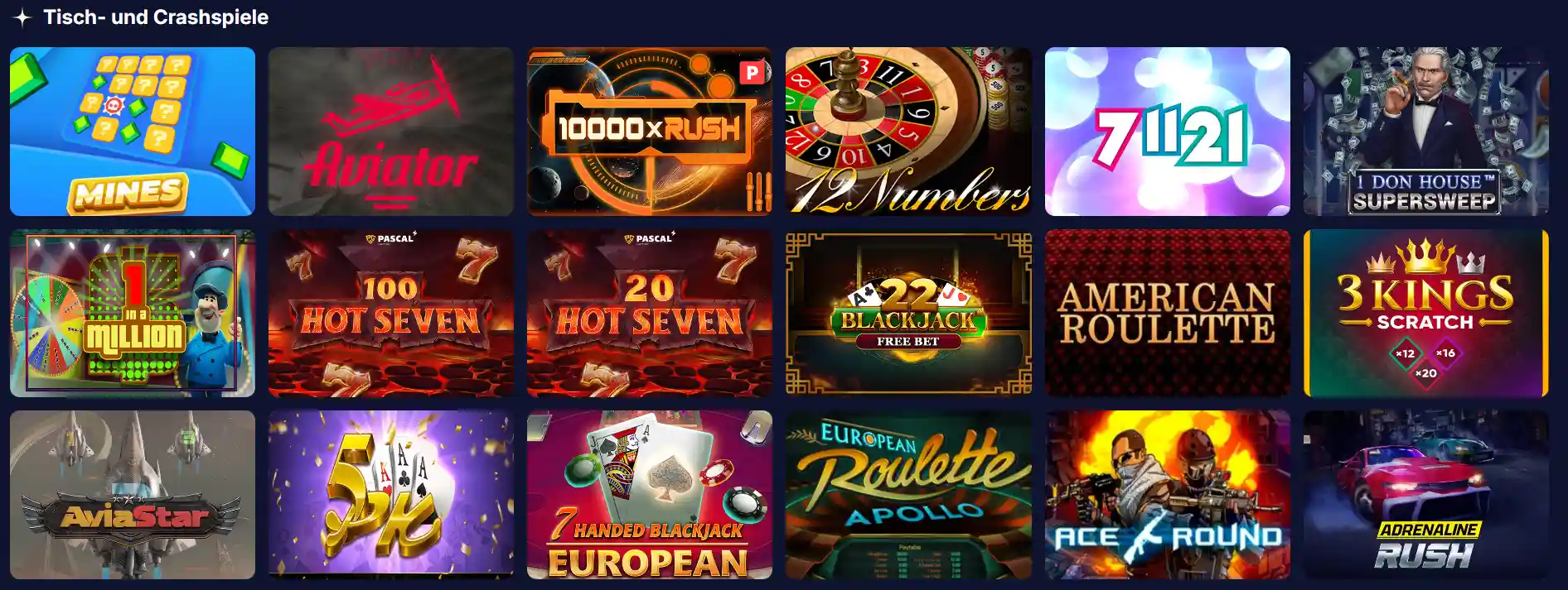 orionsbet casino tischspiele